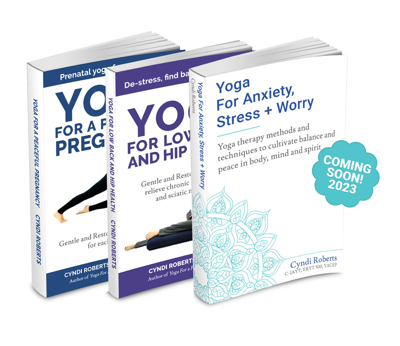 Instructional yoga books by Cyndi Roberts